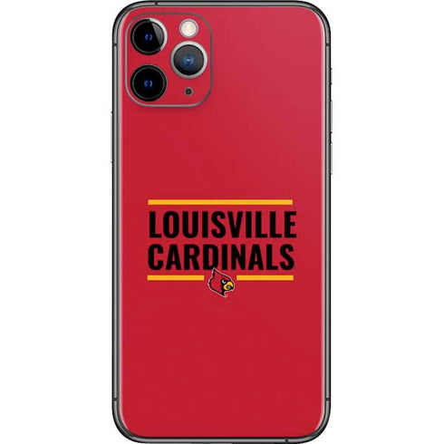University of Louisville Cardinals Striped iPhone 11 Pro Skin